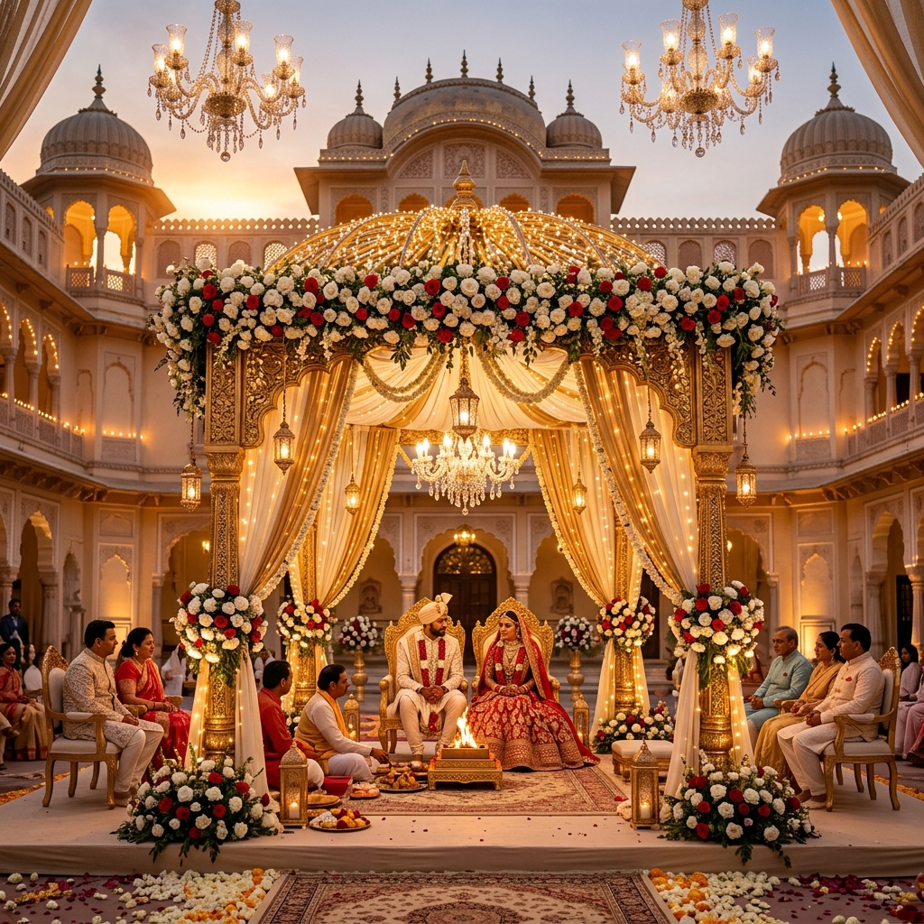 Luxury Royal Wedding at Rajasthani Palace